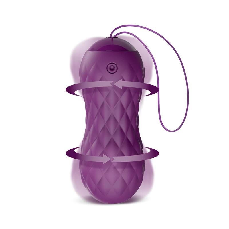 Nima Huevo Vibrador con Movimiento Wave Control Remoto USB Silicona Purpura