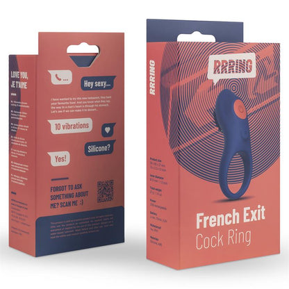 Rring French Exit Anillo para el Pene con Vibracion USB Silicona