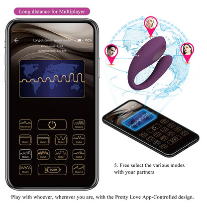 Aari Juguete para Parejas con Vibracion y Golpeteo y APP