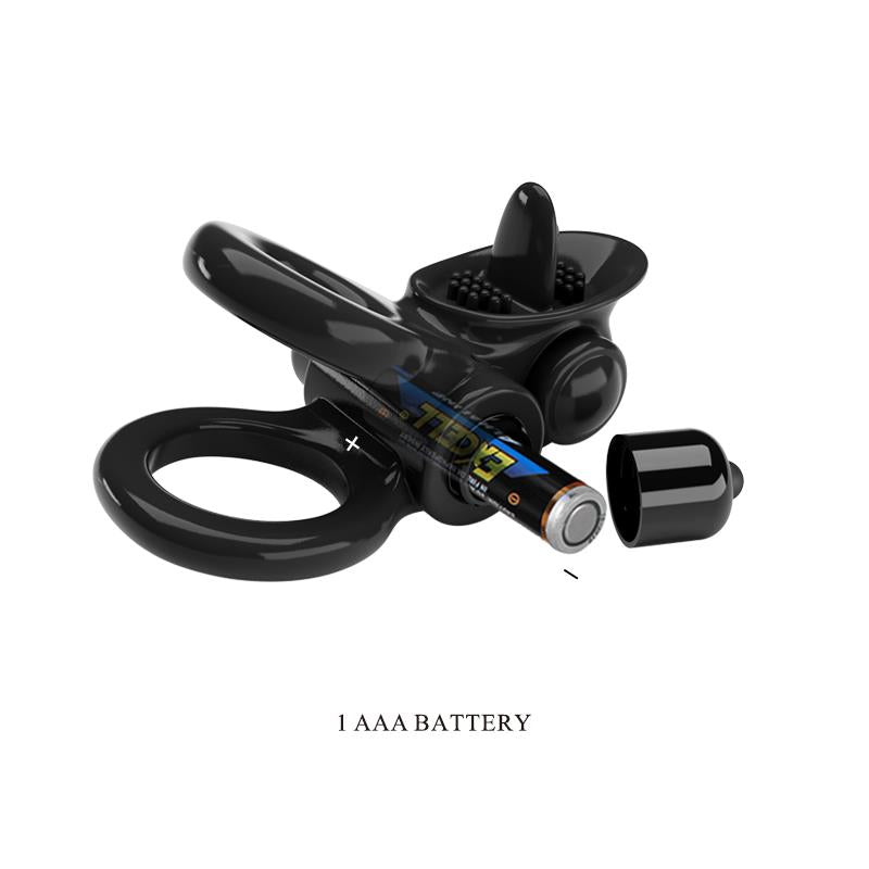 Passionate Anillo Doble para el Pene con Vibracion