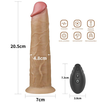 Vibrador con Rotacion Doble Capa 8