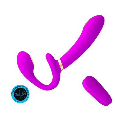 Thunderbird Vibrador para Parejas sin Arnes con Control Remoto