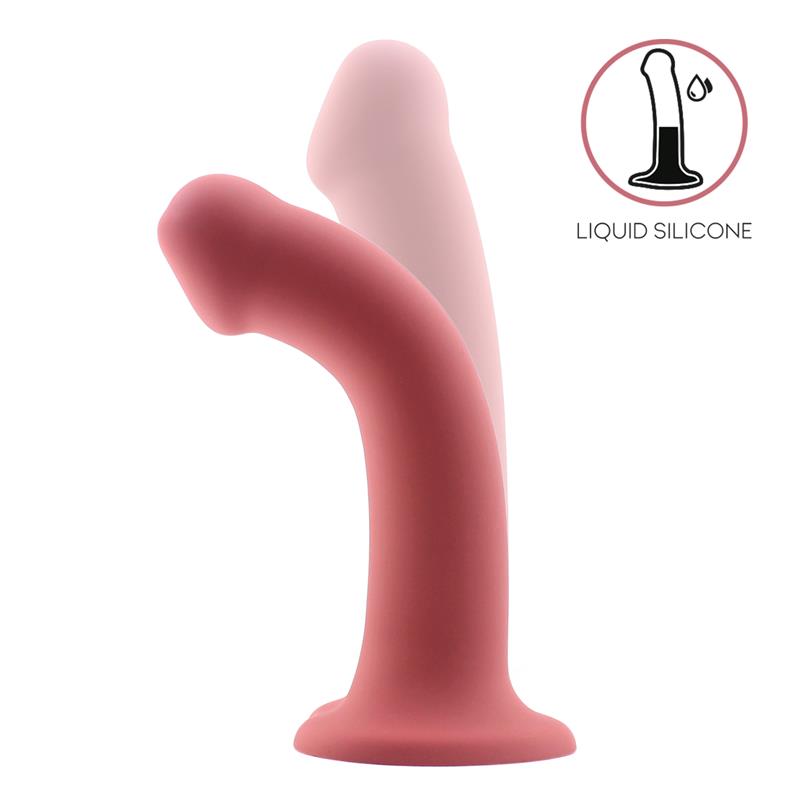 Bouncy Dildo Silicona Liquida Hiper Flexible 7 18 cm Talla M Burgundy