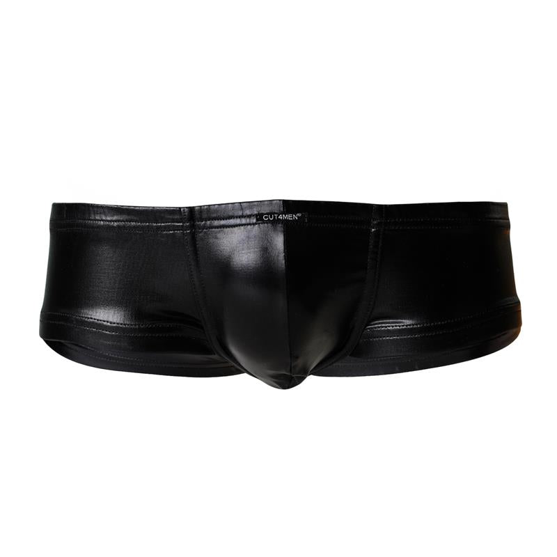 C4M10 Boxers Tipo Shorts Leatherette Negro