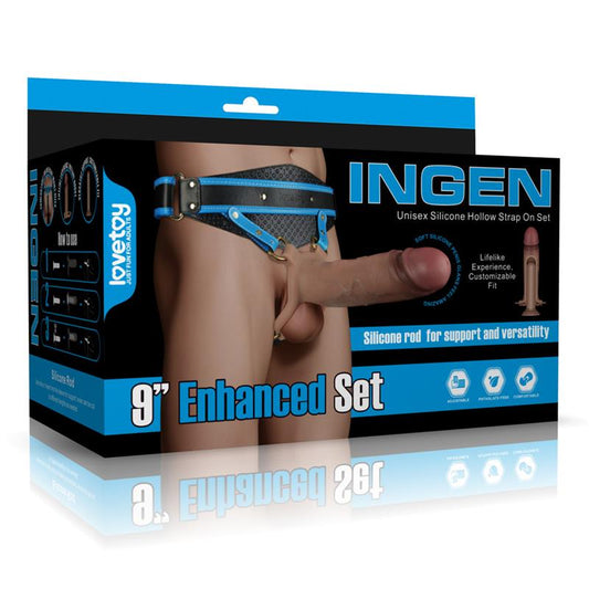 Ingen Arnes Ajustabe con Dildo Hueco 9 Enhanced Set XS S M