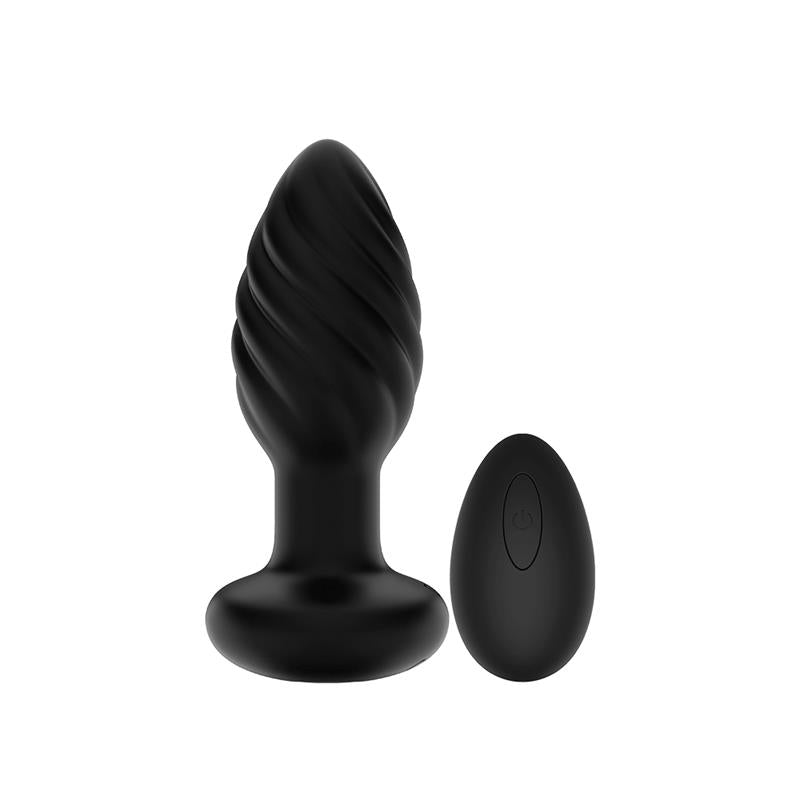 Spiral Mellow Plug Anal con Vibracion y Control Remoto