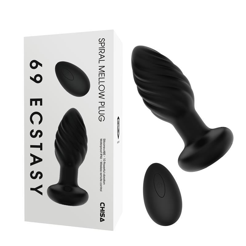Spiral Mellow Plug Anal con Vibracion y Control Remoto