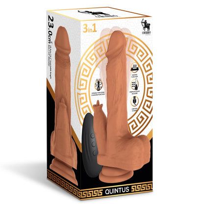 Quintus Dildo con Vibracion Thrusting y Waving 360º 9 23 cm