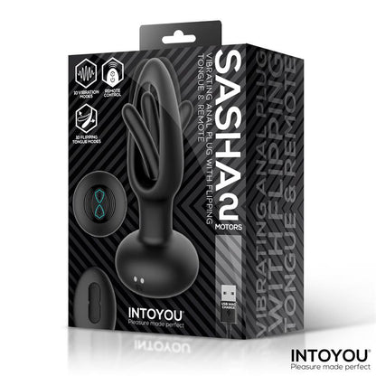 Sasha Plug con Vibracion y Lengua Flipping yControl Remoto