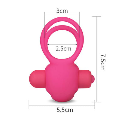 Anillo Vibrador Doble Power Clit Duo Rosa