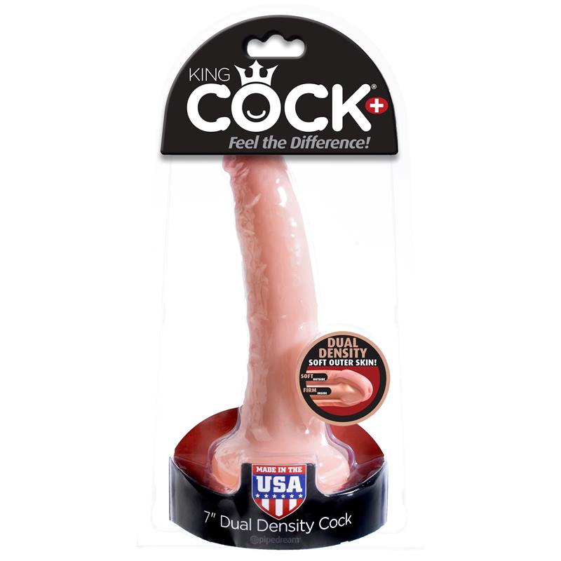 King Cock Plus Pene 7 Dual Density Color Natural