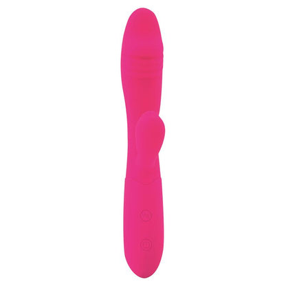 Candy Vibrador con Conejito Punto G USB Silicona Fucshia