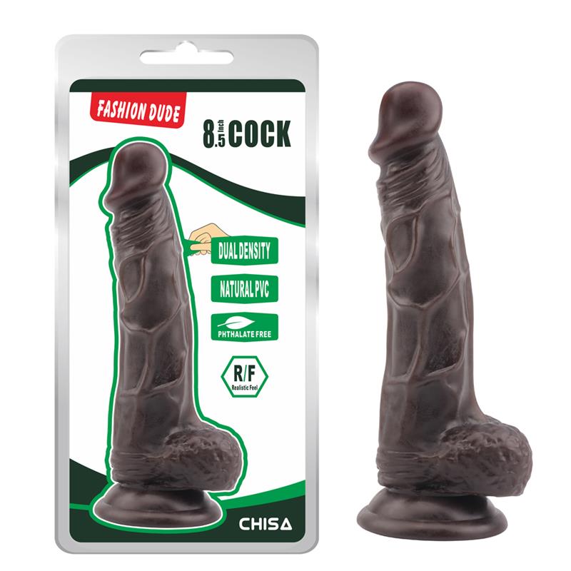 Dildo Dual Density Fashion Dude 21 x 41 cm Marron