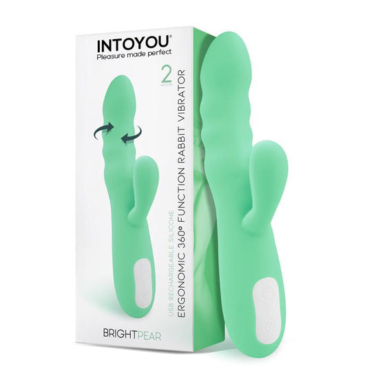 Brightpear Vibrador y Rotador con Conejito Doble Motor 360º