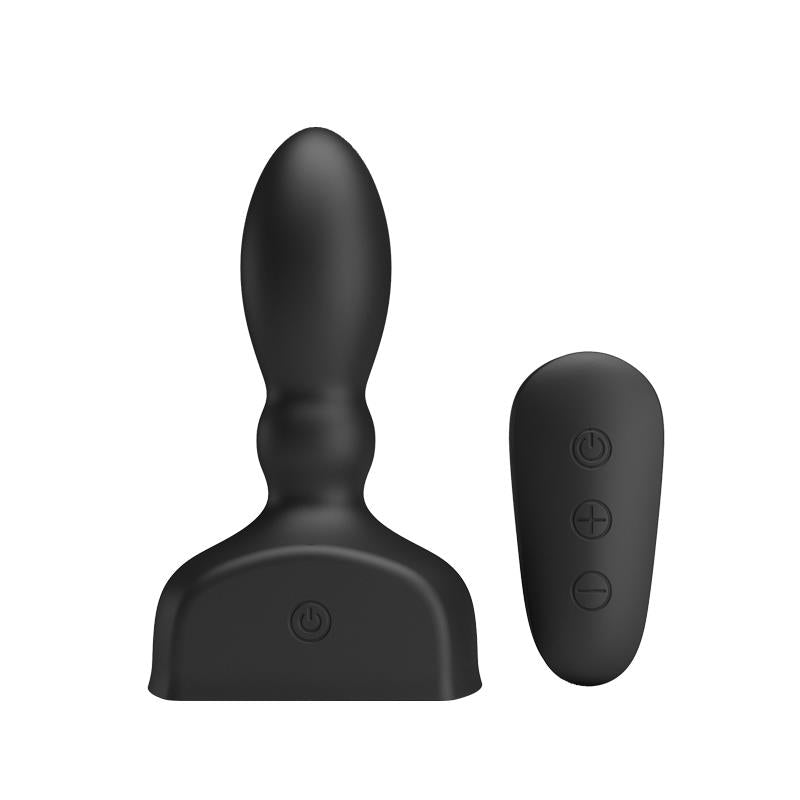 Estimulador Anal Harriet Inflable USB Silicone Negro