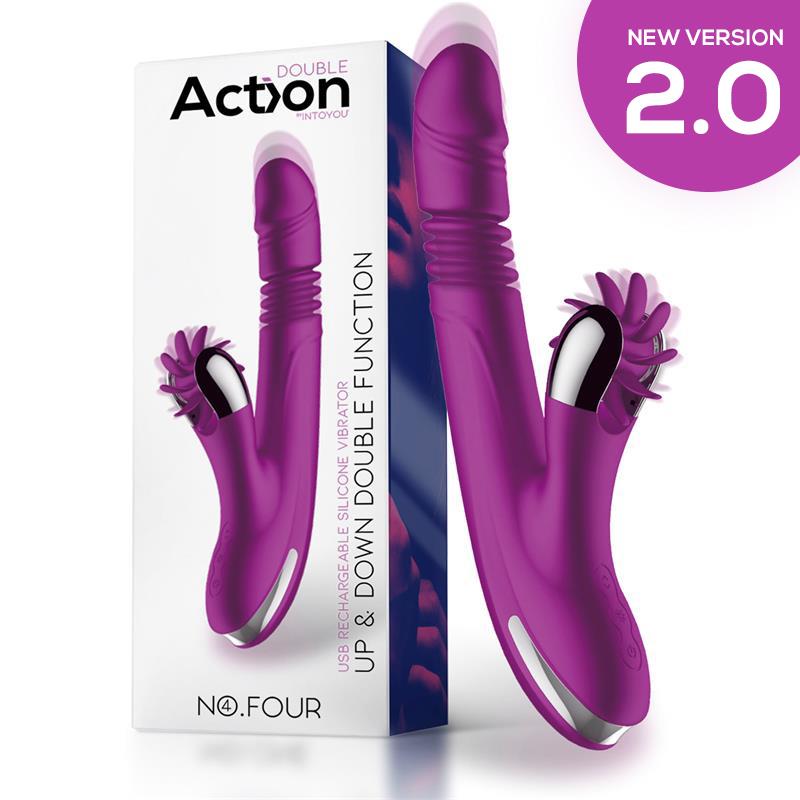 No Four Vibrador Up and Down y Rueda Estimuladora