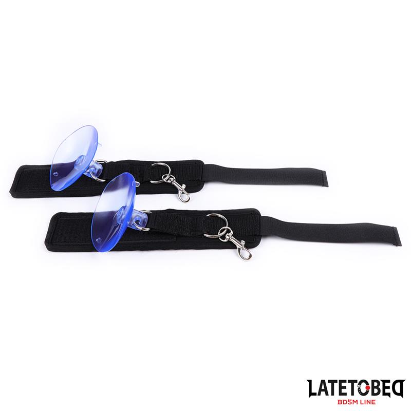 Esposas Munecas Velcro con Ventosa Ajustable