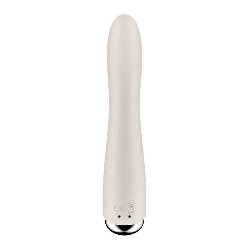 Spinning Vibe 1 Vibrador y Rotador Beige