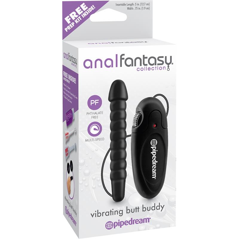 Anal Fantasy Collection Vibrating Butt Buddy Color Negro