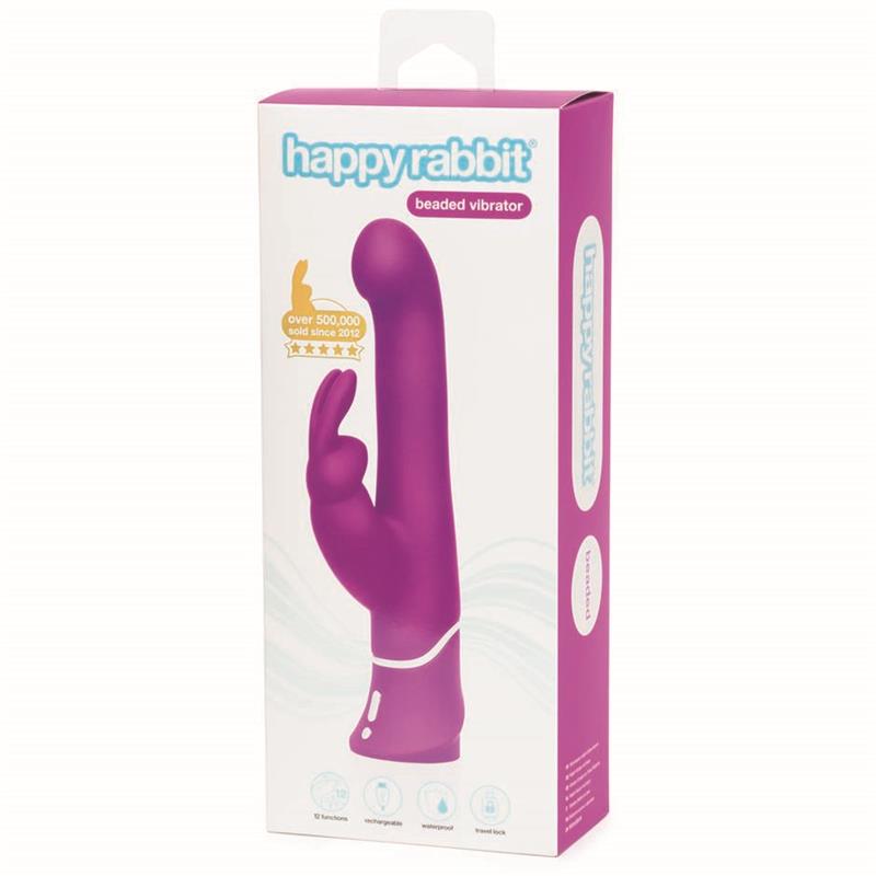 Vibrador Rotador Beaded Punto G Purpura