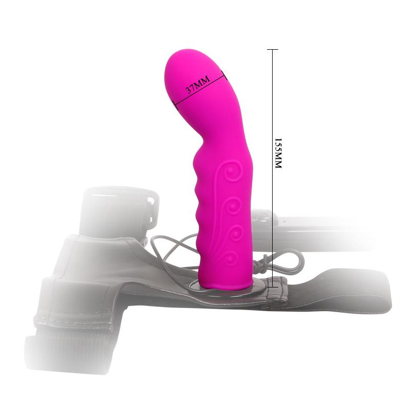 Arnes con Dildo Purpura 155 cm