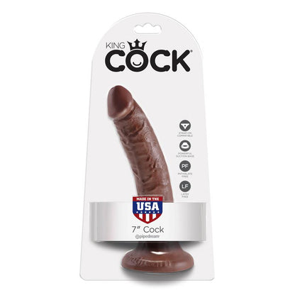 King Cock Pene de 1778 cm Color Marron