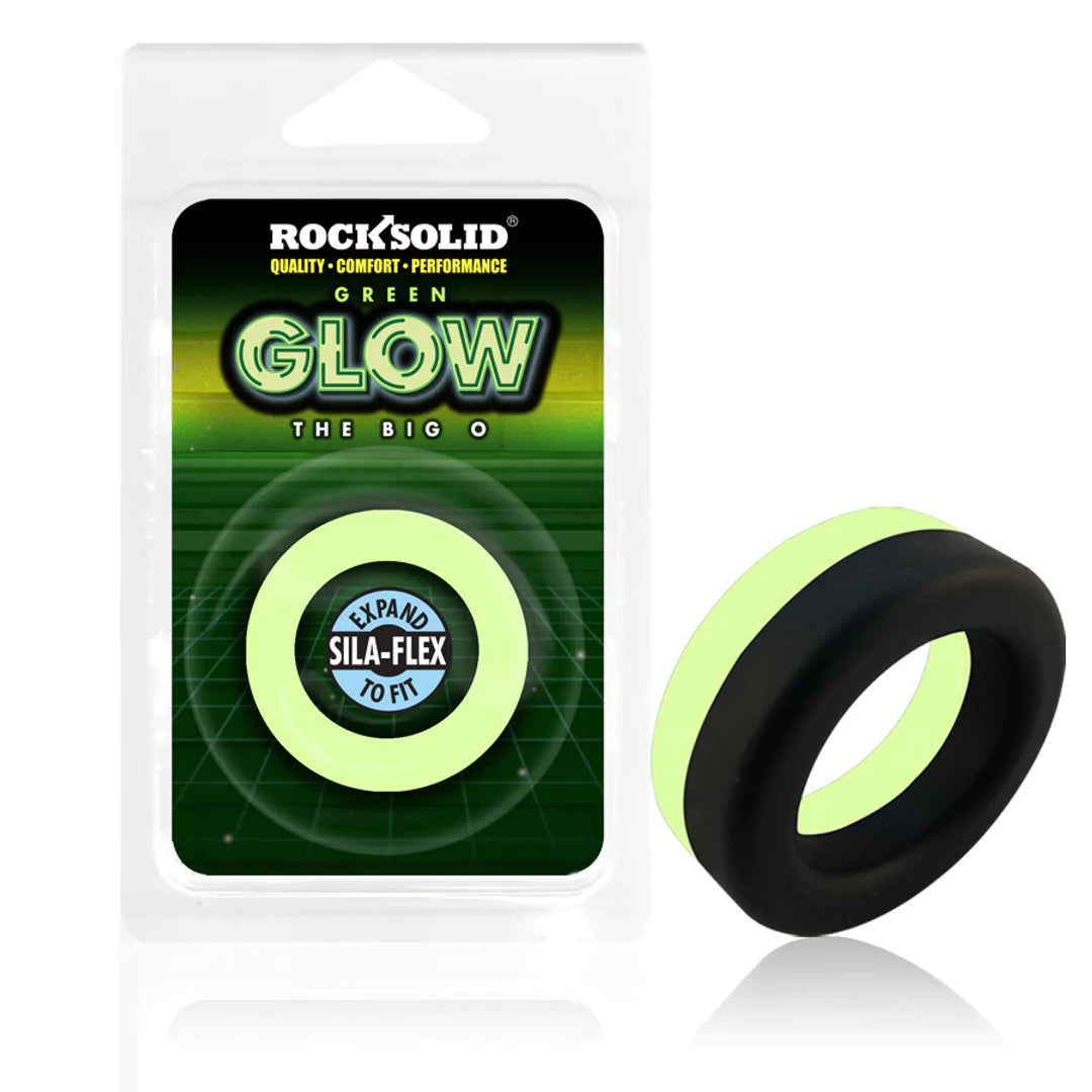 The Big O - Cockring fluorescente verde claro/negro