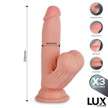 Paul Dildo Triple Densidad con Testiculos Oscilantes 82