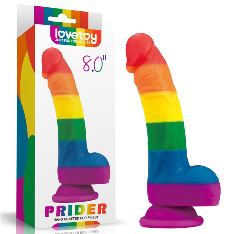 Dildo Prider 8 Silicona Liquida LGBT