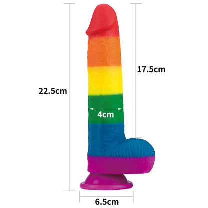Dildo Prider 9 Silicona Liquida LGBT