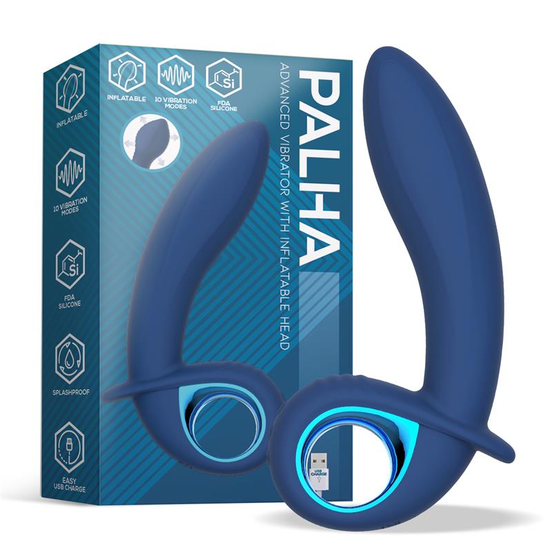 Vibrador Alpha Advanced con Funcion de Inflado y Vibracion USB Silicona