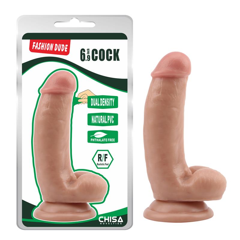 Dildo Dual Density Dude 69 Natural