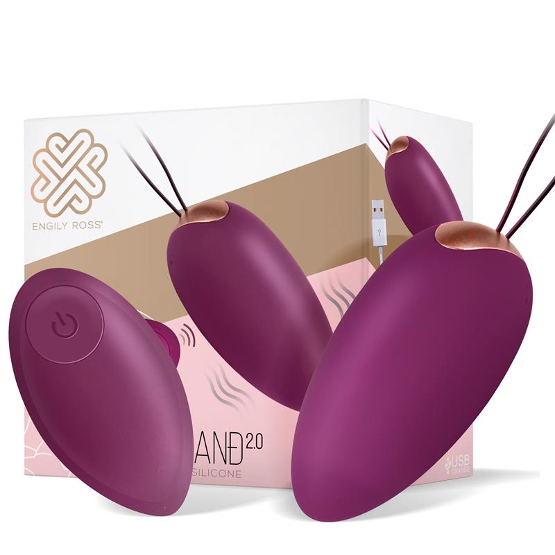 Garland 20 Huevo Vibrador Control Remoto USB Silicona Liquida Inyectada