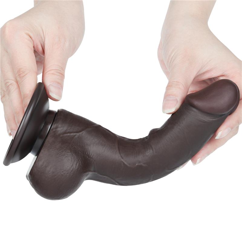 Dildo Dual Layer Piel Deslizante Retractil 75