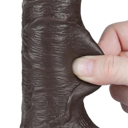 Dildo Dual Layer Piel Deslizante Retractil 75
