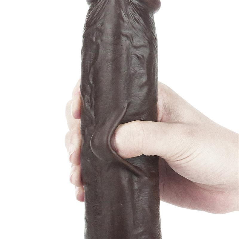 Dildo con Piel Retractil 9 Negro