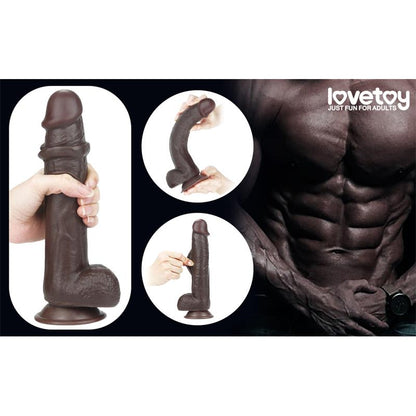 Dildo con Piel Retractil 9 Negro