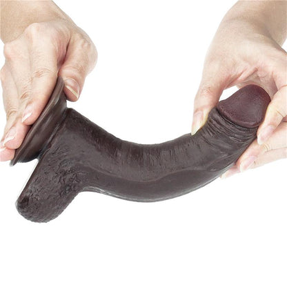 Dildo con Piel Retractil 7 Negro
