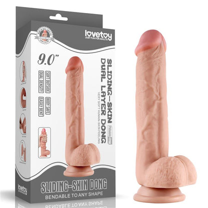 Dildo con Piel Retractil 9 Natural