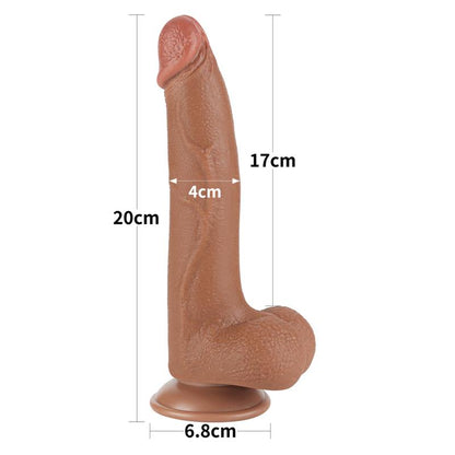 Dildo con Piel Retractil 85 Bronceado