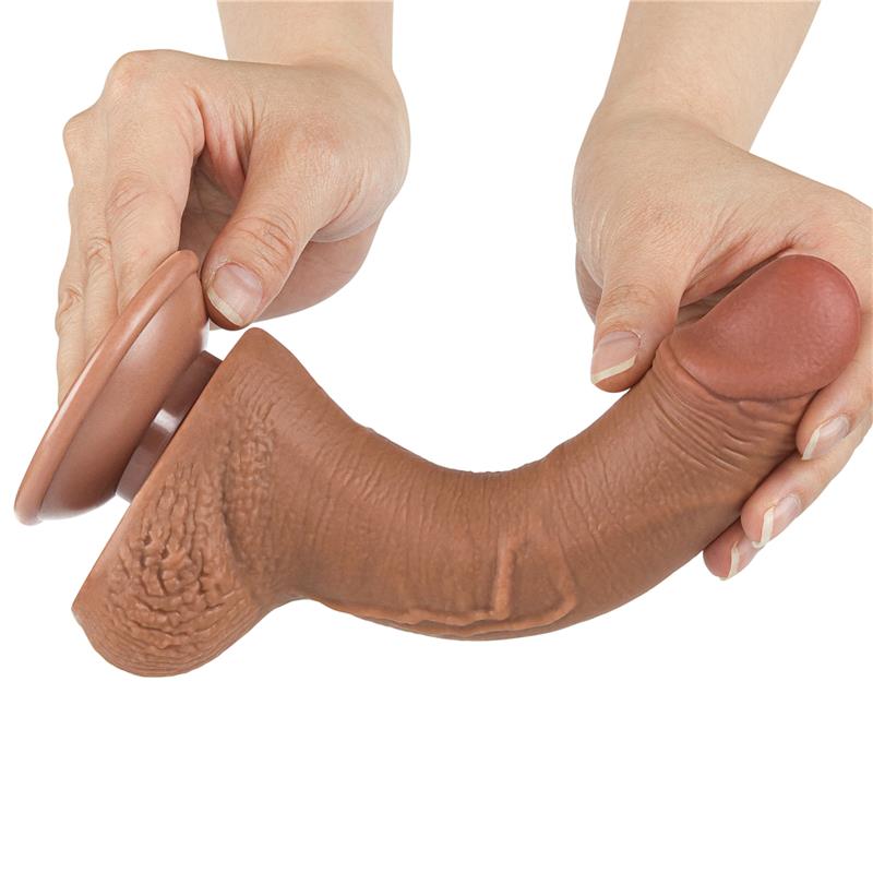 Dildo con Piel Retractil 75 Bronceado