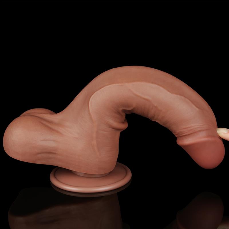 Dildo Sliding Skin 85 Marron