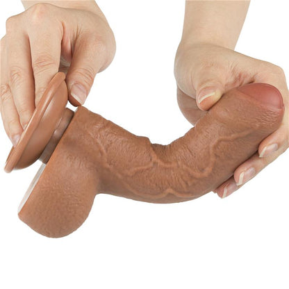 Dildo Sliding Sking 7 Marron