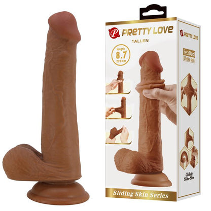 Tallen Dildo con Piel Deslizante Retractil 22 cm