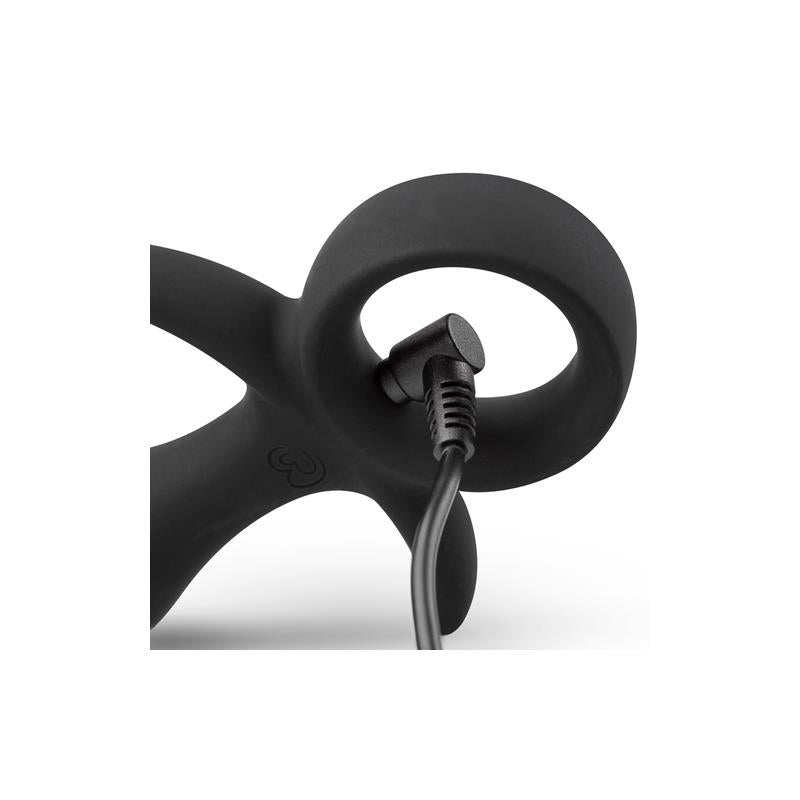 Plug Anal conVibracion Butt Buzzer Negro