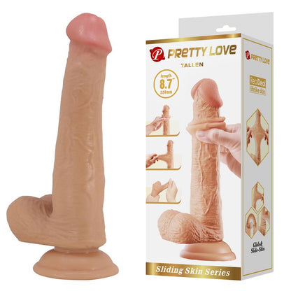 Tallen Dildo con Piel Deslizante Retractil 22 cm