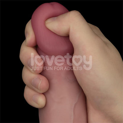 Sliding PRO II Dildo Piel Deslizante Retractil Dual layer 8