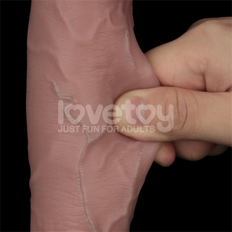 Sliding PRO II Dildo Piel Deslizante Retractil Dual layer 10