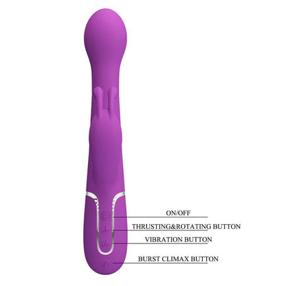 Dejon Vibrador con Thrusting y Rotacion Twinkled