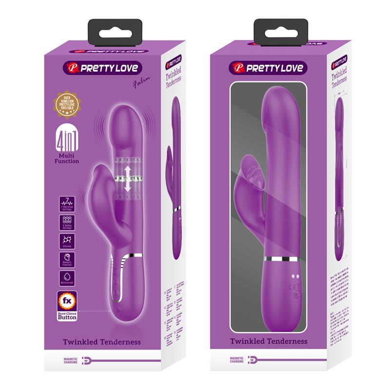 Zalin Vibrador con Bolas Rotatorias y Lengua